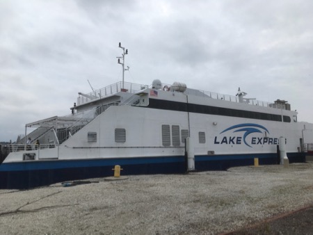 The Lake Express at the dock in Milwaukee